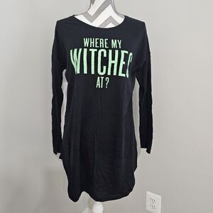 Victoria's Secret Halloween Ling Sleeve Sleep Shirt